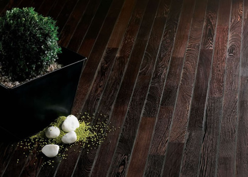 Parquet Pont de Bateau Wenge - 10 x 60 mm - Brut - double face - PROMO