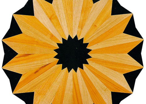 Rosace centre de piece en marqueterie Adina 14 mm