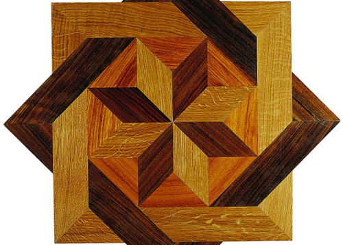 Rosace centre de piece en marqueterie Norma - remplissage