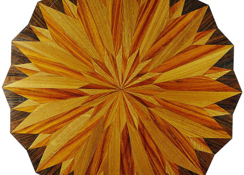 Rosace centre de piece en marqueterie Rigoletto 10 mm
