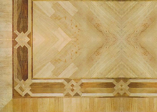 Frise parquet en marqueterie Mozart Clair 10 mm