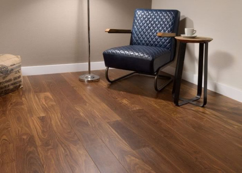 Parquet contrecollé Tajibo Coffey - 16 x 135 mm - verni unifiant
