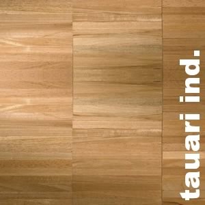 Parquet industriel Tauari - 14 x 17 x 210 mm - motif sur chants