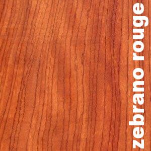 Parquet  massif planchette Zebrano rouge I Ebiara - 20 x 70 mm - brut - PROMO