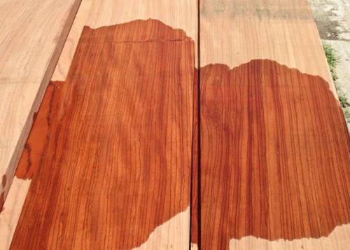 Parquet massif planchette Zebrano rouge I Ebiara - 20 x 70 mm - brut - PROMO