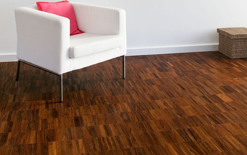 Parquet industriel Ipé - 14 x 22 x 250 mm - motif sur chants
