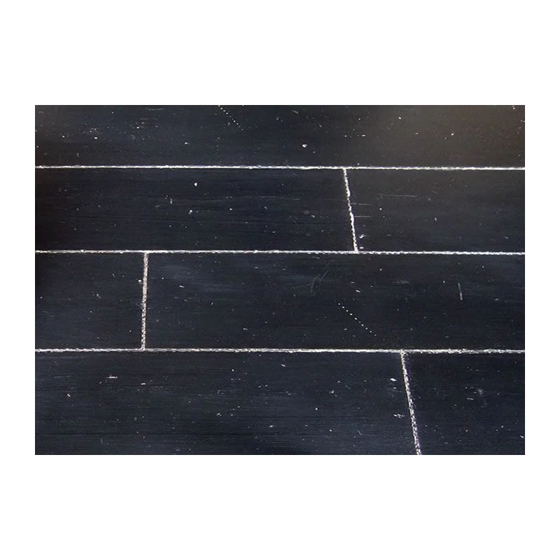 Parquet Chêne peint noir - contrecollé - finition laquée mate