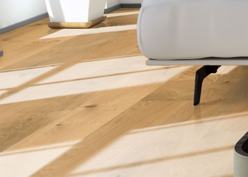 Parquet contrecollé Chêne Rustique - 14 x 155 x 600 à 1800 mm - brossé - huilé naturel