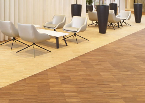 Plinthes Bambou - 15 x 92 x 1950 mm - verni - ambre - horizontal