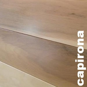 Parquet massif brut en Capirona ou Pau Amarello