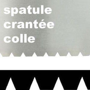 Spatule à dents pour colle à parquets - 6 x 6 mm - Bijlard B15