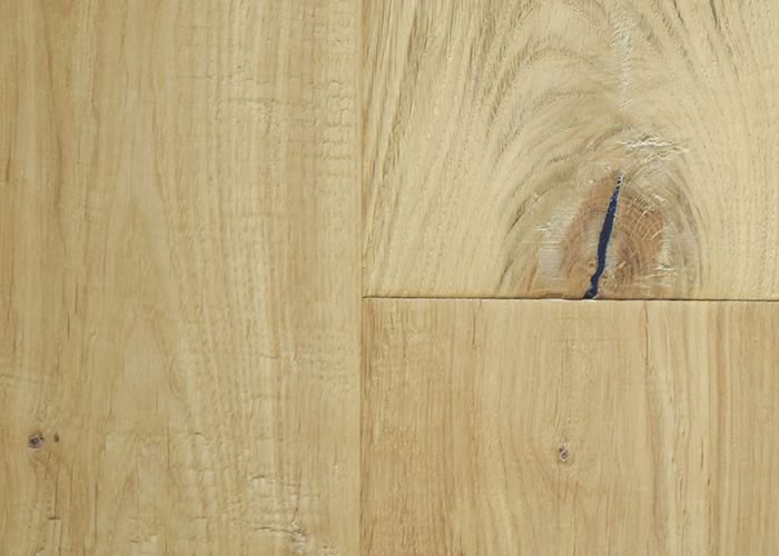 Parquet contrecollé Chêne Rustique - 12 x 158 mm - raboté - vieilli - brossé - huilé naturel