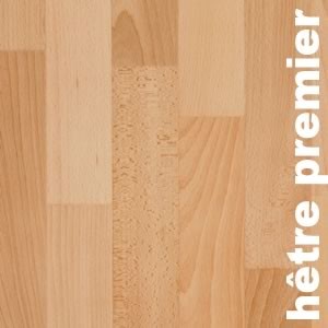 Parquet massif Hêtre Premier - 23 x 120 mm - verni