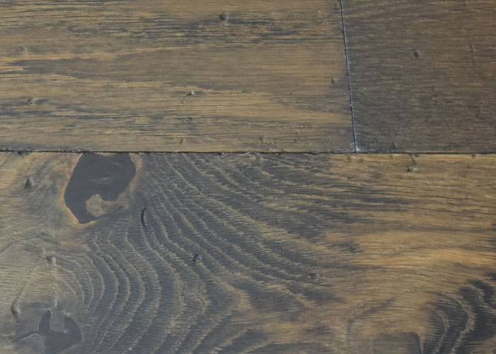 Parquet Contrecollé Chêne Rustique - 14 x 182 mm - verni - vieilli - Baris