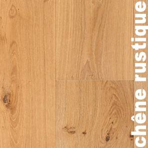 Parquet contrecollé Chêne Rustique - 12 x 90 mm - verni incolore