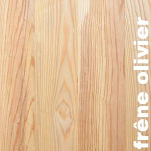 Parquet massif Frêne Olivier Select - 20 x 140 mm - verni ou huilé