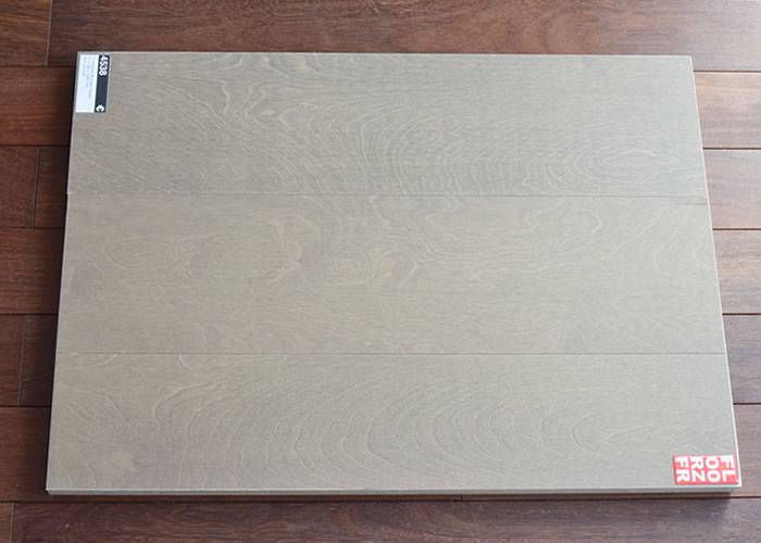 Contrecollé Bouleau Taupe - 12 x 180 x 1500 mm - verni