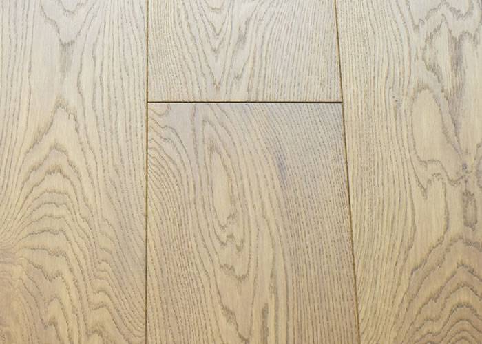 Parquet contrecollé Chêne Rustique - 10 x 90 - 160 mm - brossé - verni antic