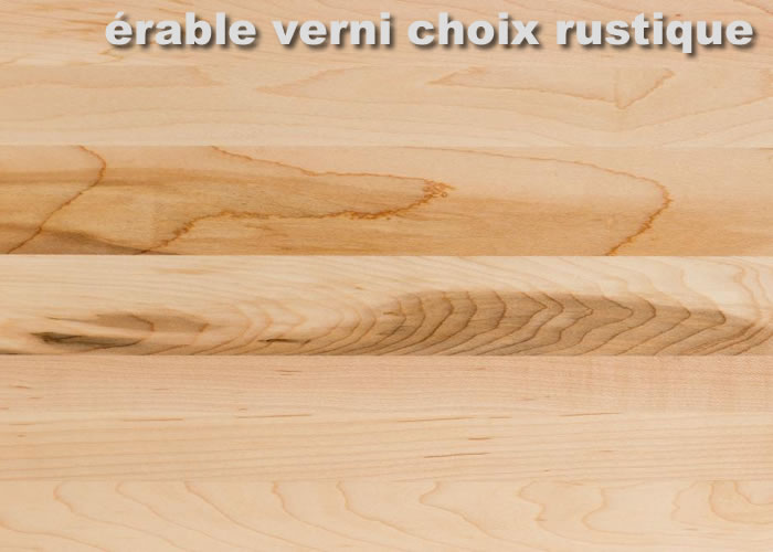 Parquet massif Erable Sycomore Premier - 14 x 70 mm - verni satiné