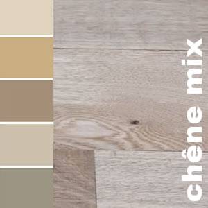 Parquet contrecollé Chêne Mix - 16 x 90 mm - brut - Colmar - PROMO