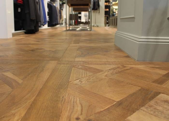 Panneaux Versailles massif Chêne Rustique/Campagne - 14 x 800 x 800 mm - brut