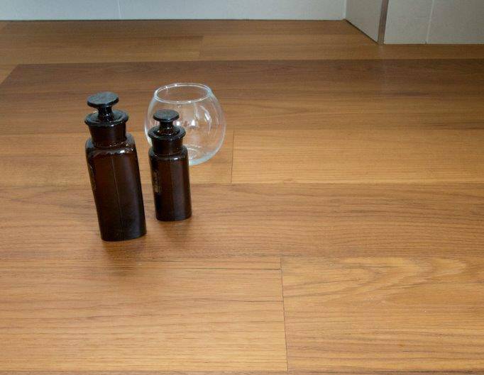 Parquet contrecollé Teck Asie - 21 x 190 mm - brut - Kogenheim