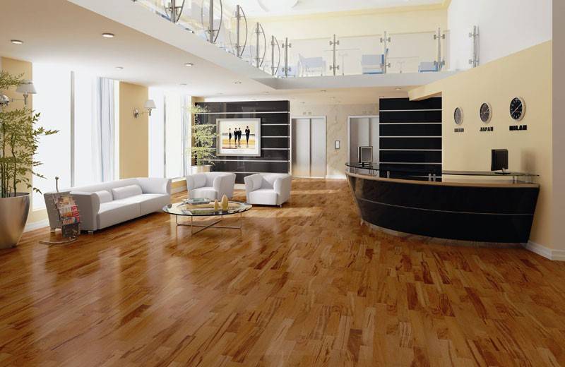 Parquet massif Tigerwood Muiracatiara - 19 x 100 mm - brut - Paris