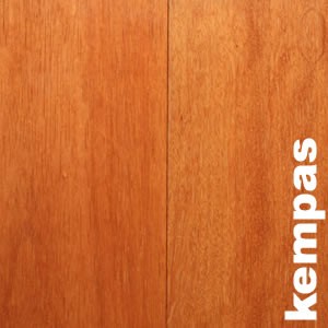 Parquet massif Kempas - 15 x 90 mm - verni - PROMO