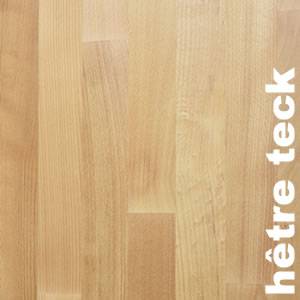 Parquet massif Hêtre - 22 x 129 mm - verni ultra mat ou satiné - 2 frises