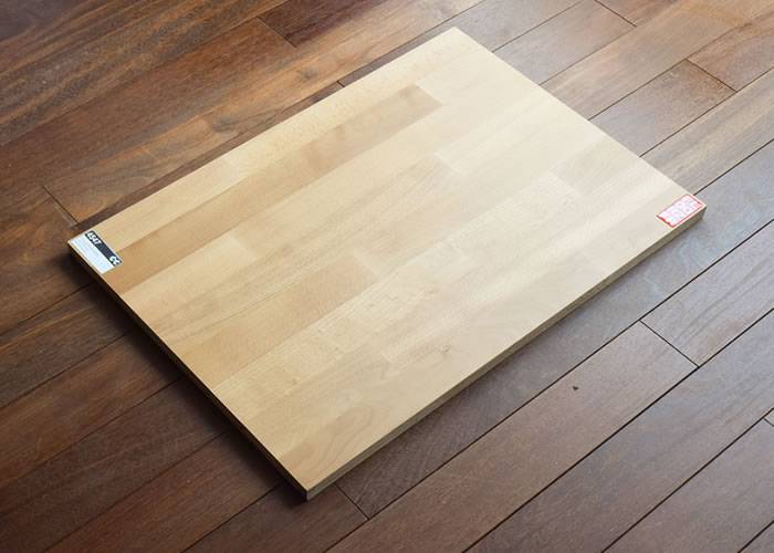 Parquet massif Hêtre - 22 x 129 mm - verni ultra mat ou satiné - 2 frises