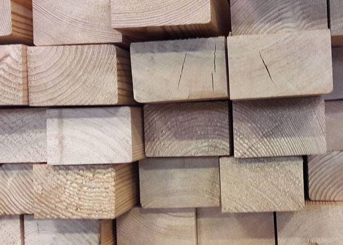 Lambourdes Mélèze de Sibérie - 45 x 70 mm - lamellé-collé