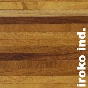 Parquet industriel Iroko - 9 x 14 x 160 mm - motif sur chants - Nancy - PROMO