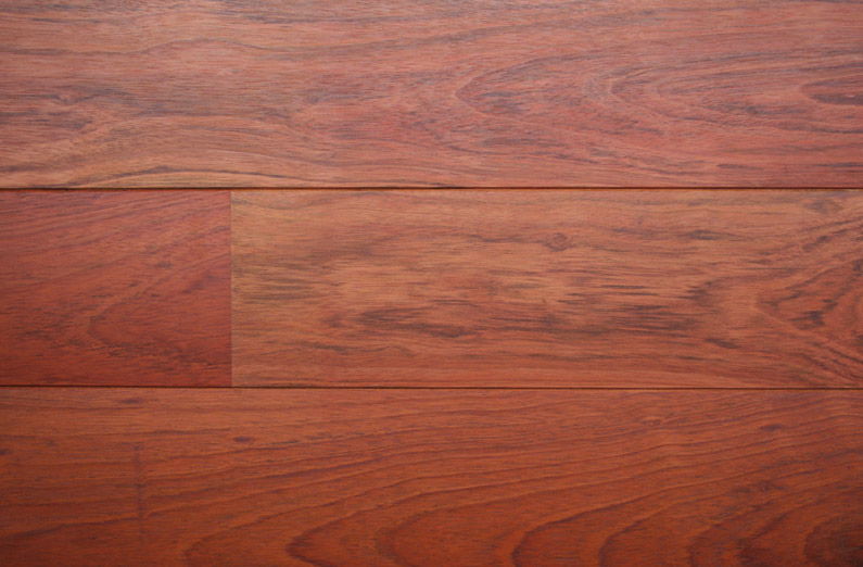 Parquet contrecollé Jatoba - 12 x 82 mm - Verni satiné - PROMO