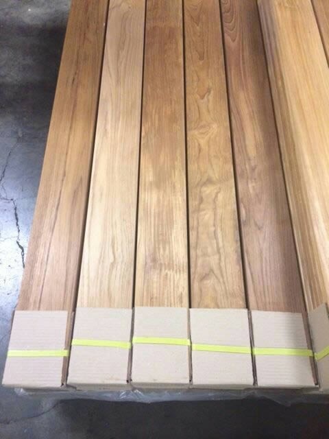 Parquet massif Teck du Sulawesi - 21 x 140 mm en brut