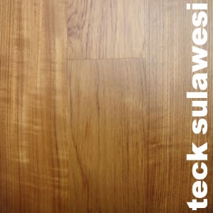 Parquet massif brut en Teck de Sulawezi ou Célèbes