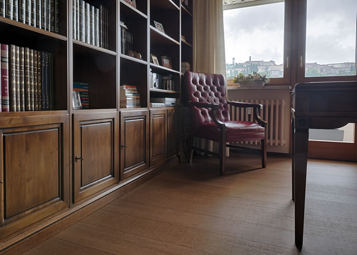 Parquet contrecollé Iroko - 15 x 90 mm - brut