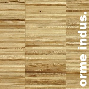 Parquet industriel sur chants en Orme