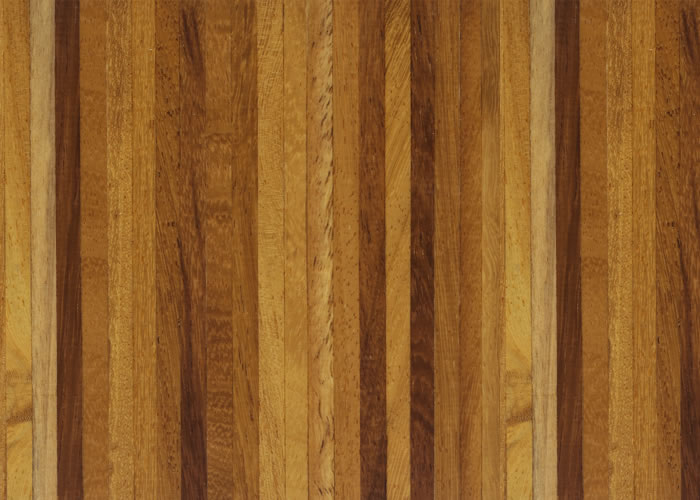 Parquet industriel Iroko - 15 x 20 x 300 mm - motif sur chants - Chartres