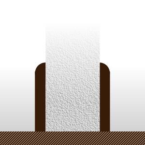Plinthes Iroko - 16 x 60 mm - brut - bord arrondi