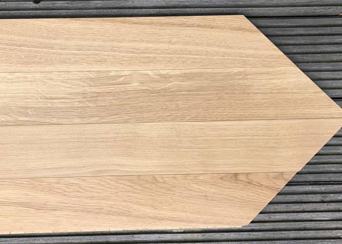 Parquet contrecollé Chêne Premier Point Hongrie - 14 x 90 x 540 mm - brut