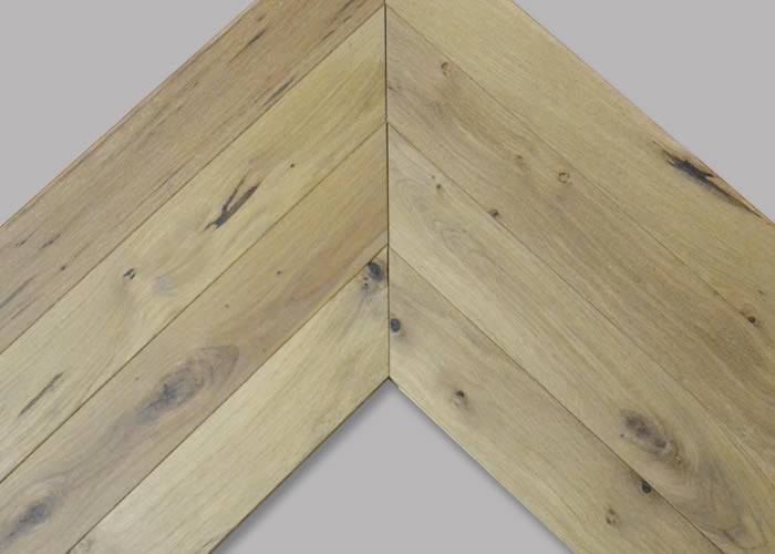 Parquet massif Chêne campagne point Hongrie - 14 x 90 x 500 mm - huilé - Boulogne