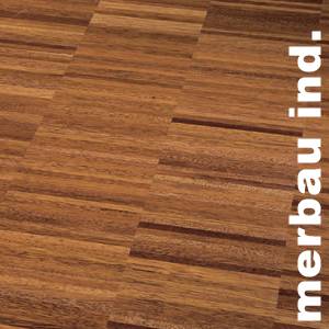 Parquet industriel sur chants en Merbau