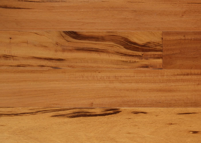 Parquet massif Tigerwood Muiracatiara - 14 x 90 mm - verni