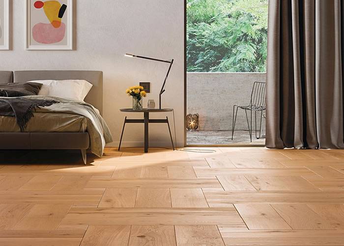 Parquet contrecollé Chêne Campagne - 15 x 220 x 990 mm - huilé - Weave