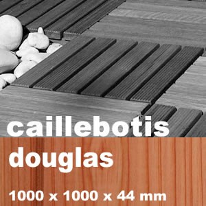 Caillebotis résineux + feuillus en Pin Douglas EU