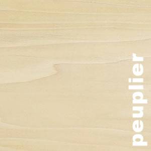 Lambris massif Peuplier - 16 x 160 mm - brut - profil V - Auxerre
