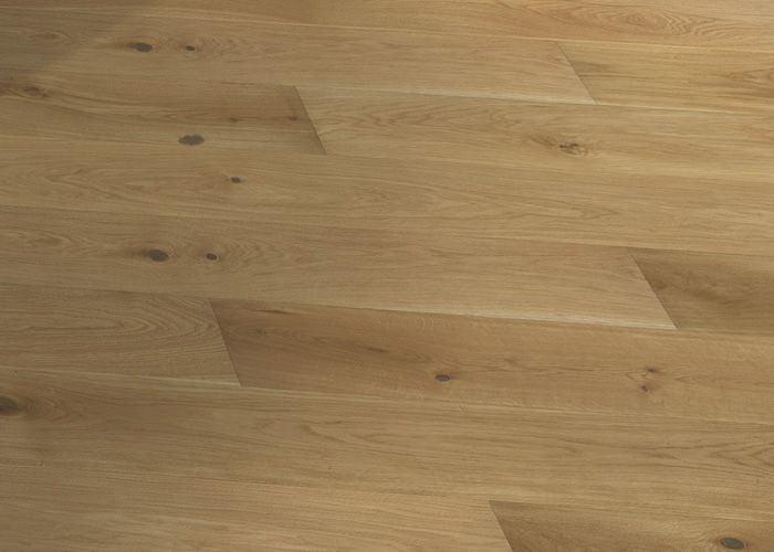 Parquet contrecollé Chêne Premier/Rustique - 14 x 180 x 1800 mm - verni - PROMO