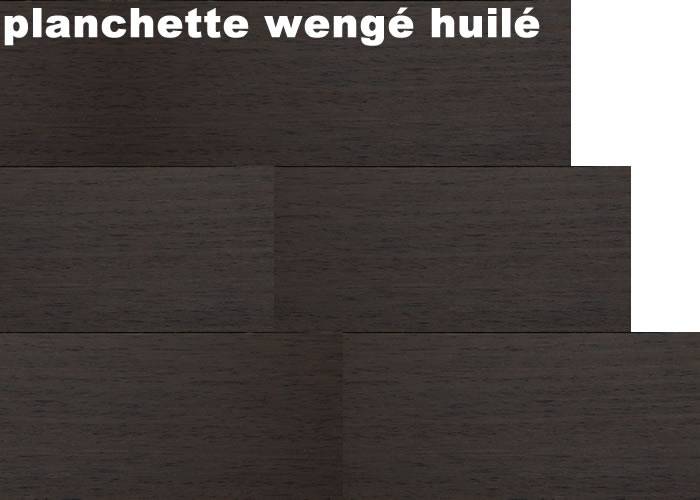 Parquet  massif planchette Wengé - 10 x 68 x 233 mm - brut - PROMO