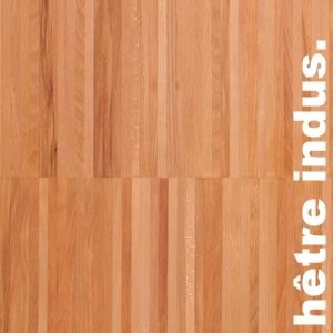 Parquet industriel Hêtre - 24 x 08 x 120 mm - motif sur chants