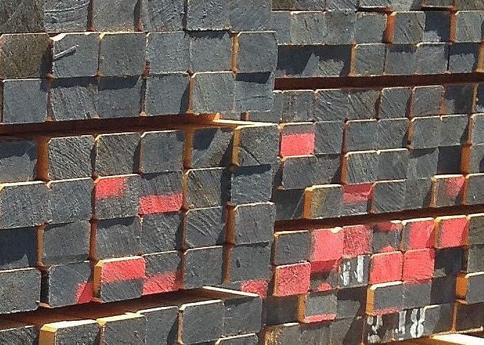 Lambourdes exotique Tali classe 4 - 40 x 60 x 2450 mm - Lot de 313,60 ML